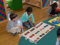 students move at their own pace in a Montessori classroom